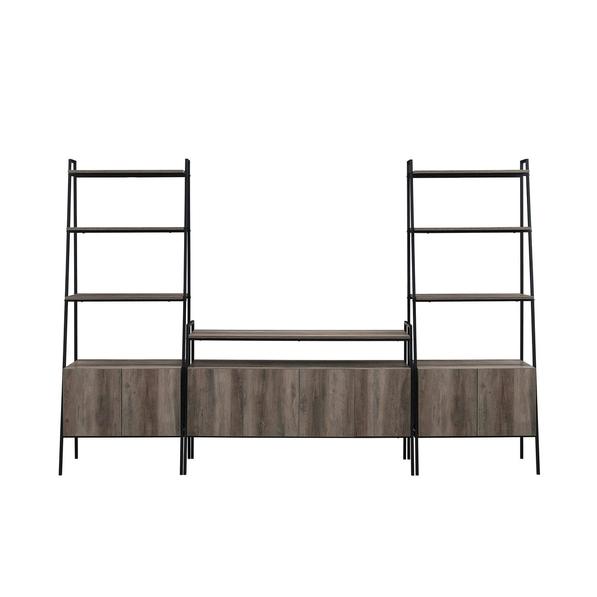 3-Piece Ladder Storage Entertainment Wall - Mocha N32888