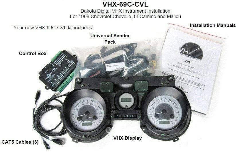 69 Chevy El Camino Chevelle Analog Gauges System J17549