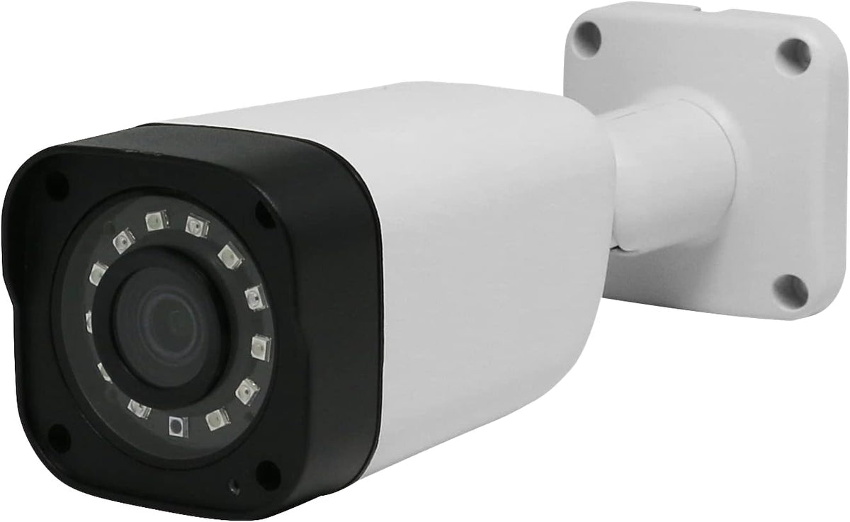 4K 8MP PoE IP Bullet Camera, 3.6mm Fixed Lens, H.265, IP66 Waterproof L521