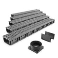 4 Inch Trench Drain System with Grate A136