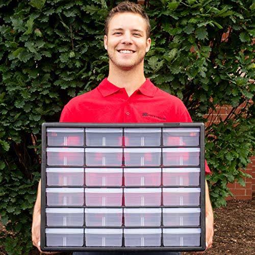 24 Drawer Plastic Parts Storage Cabinet T857