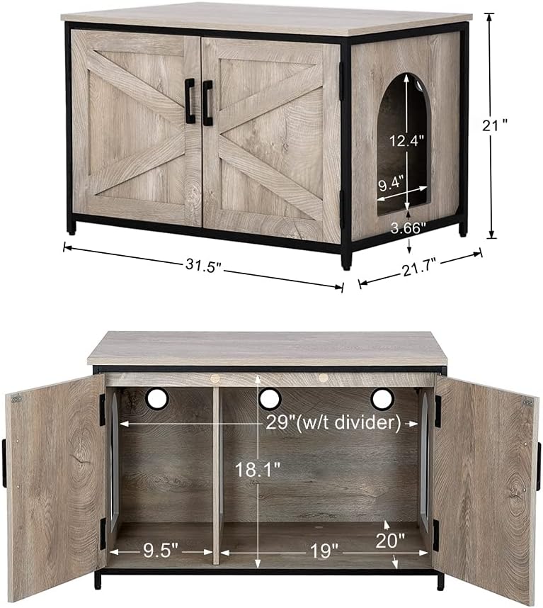 Cat Litter Box Enclosure with Top Opening J892
