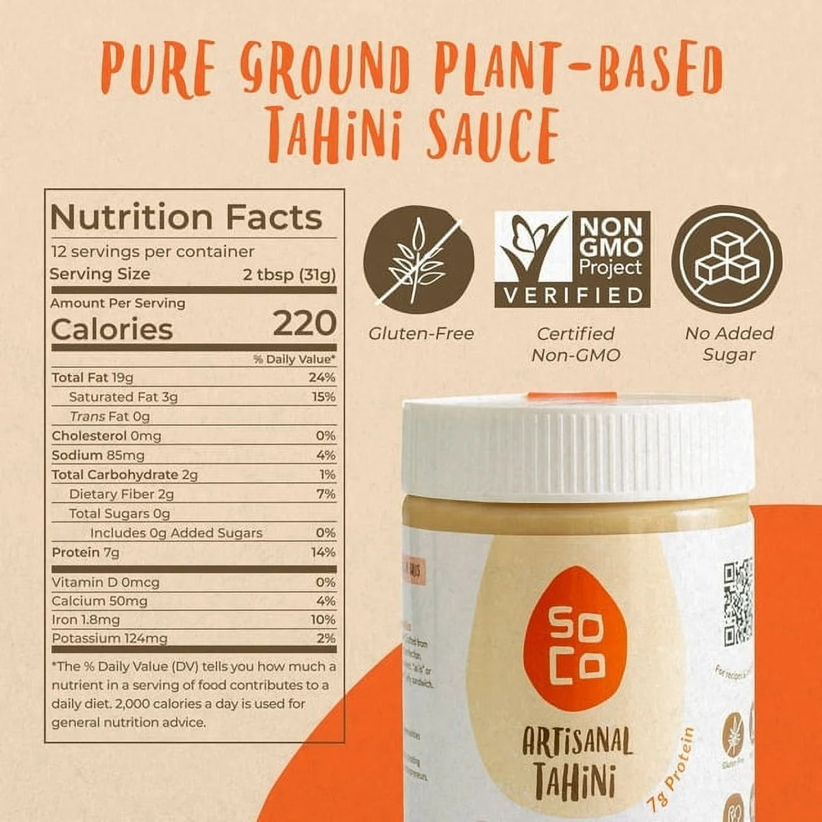 Tahini Paste, 13.4 oz, Pack of 2 R5065