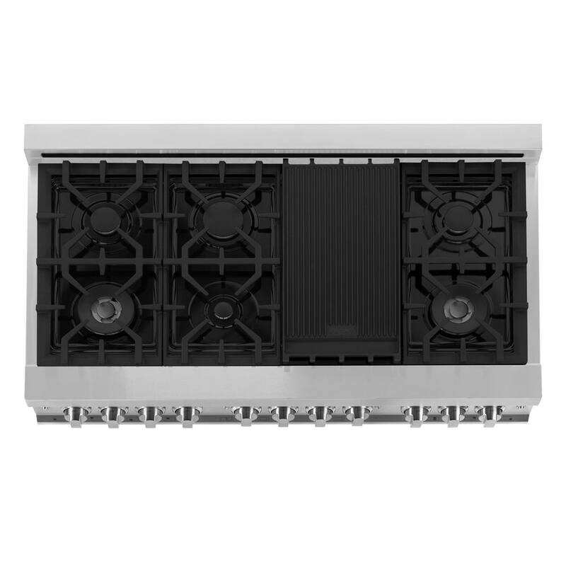 7 Burner Double Oven Dual Fuel Range in Stainless Steel N9729