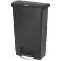 Black 13.2 Gal Plastic Step-On Trash Can J9890