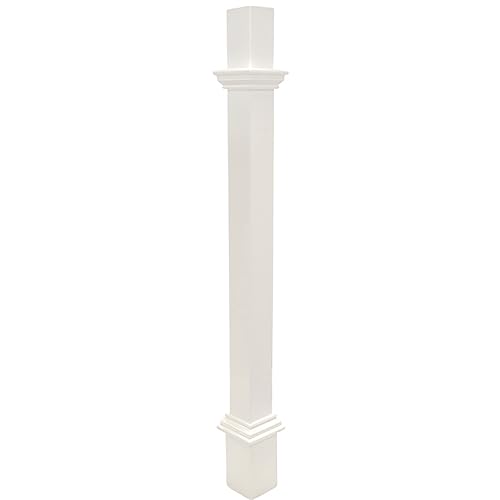 White Decorative Mounting Post Z532