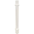 White Decorative Mounting Post Z532
