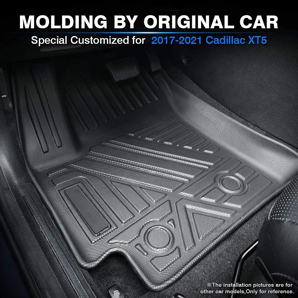 All Weather Floor Mats 1st & 2nd Row Black Non-Slip Q60048