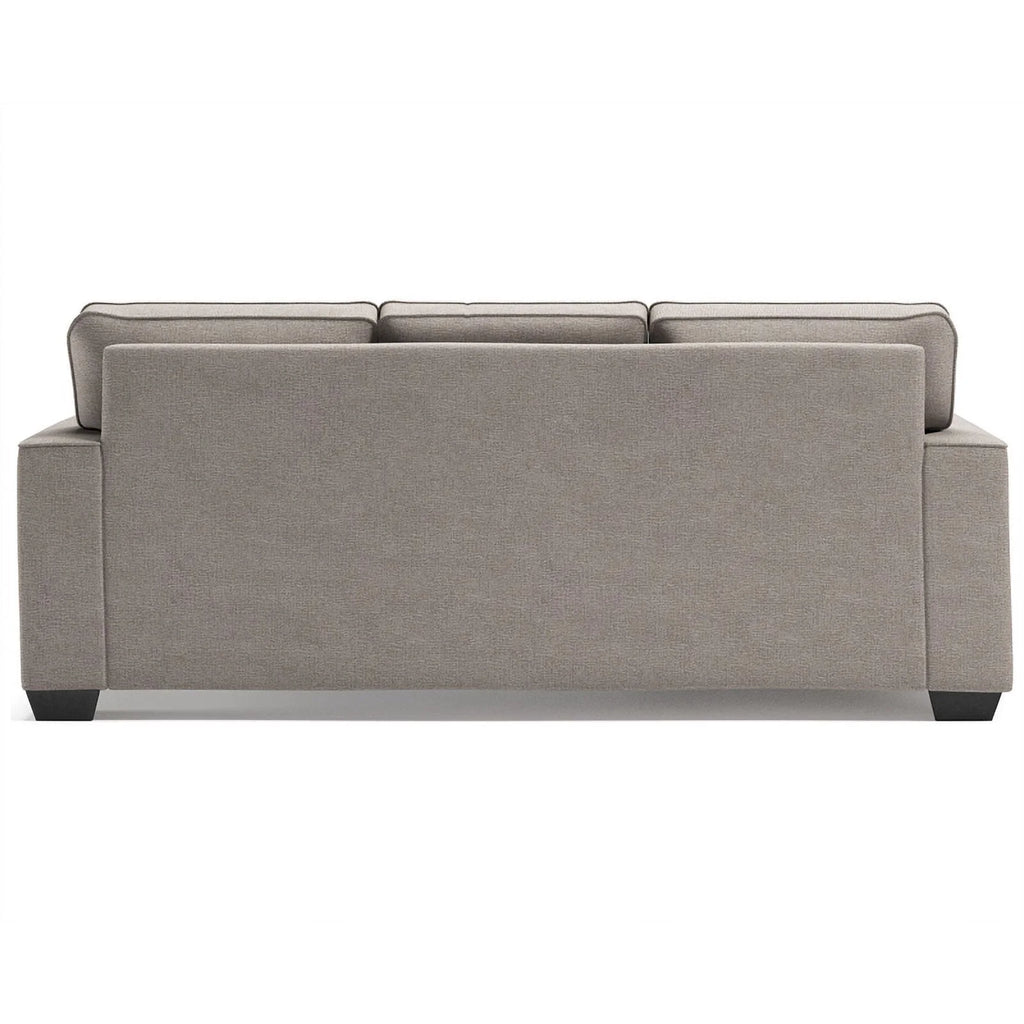 Stone Light Gray Fabric & Wood Sofa Chaise S607951