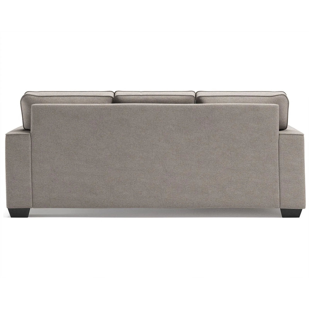 Stone Light Gray Fabric & Wood Sofa Chaise S607951