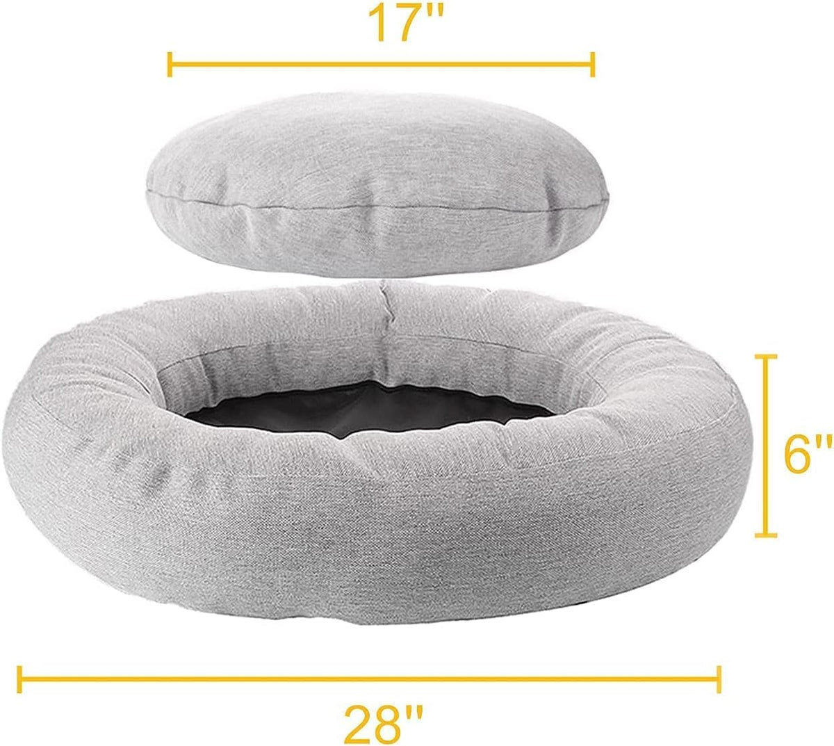 Memory Foam Dog Bed with Removable Washable Pad and Anti-Slip Bottom P218450