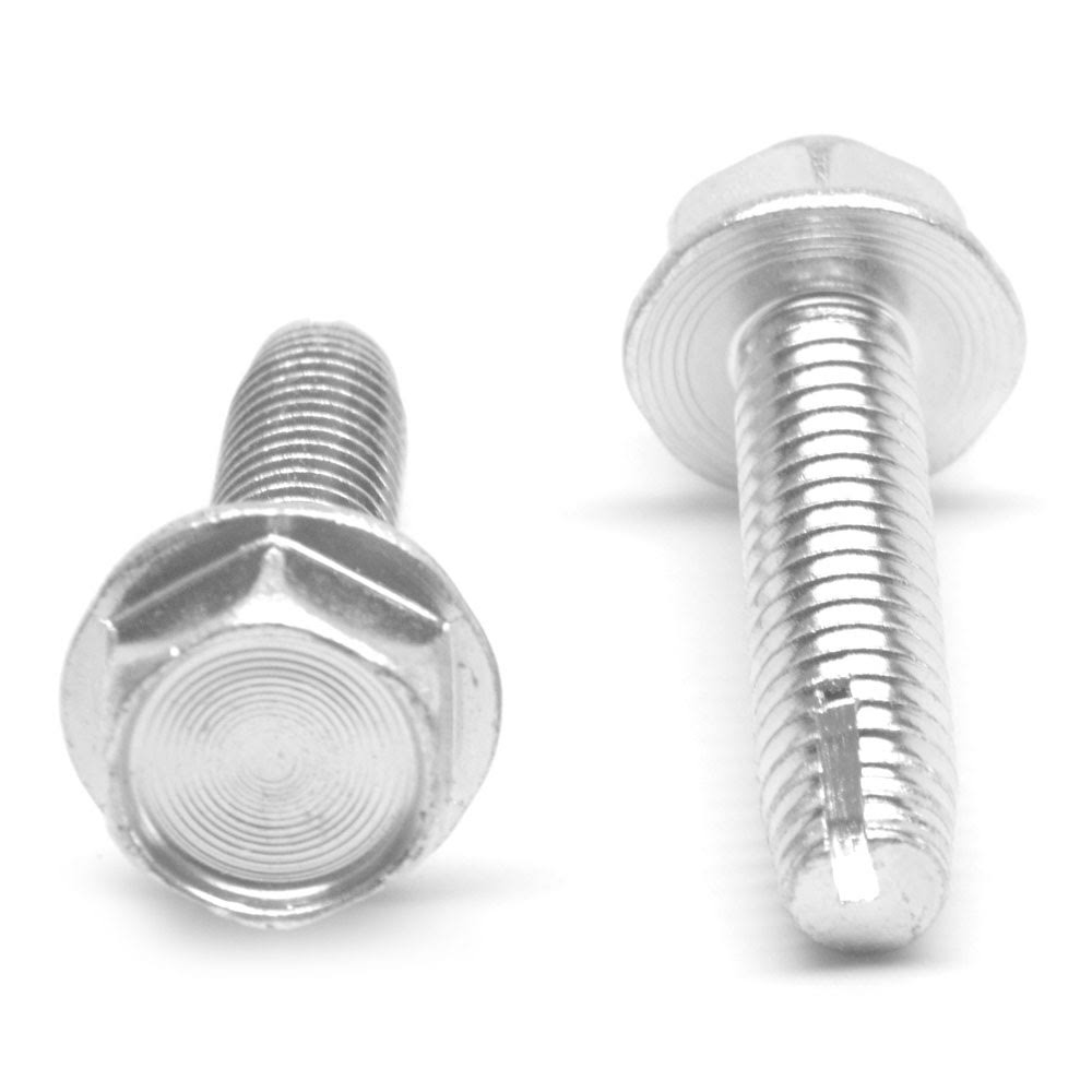 8-32 x 3/8 Coarse Thread Thread Cutting Screw Hex Washer Head Low Carbon Steel Zinc Plated Pk 10000 R934037