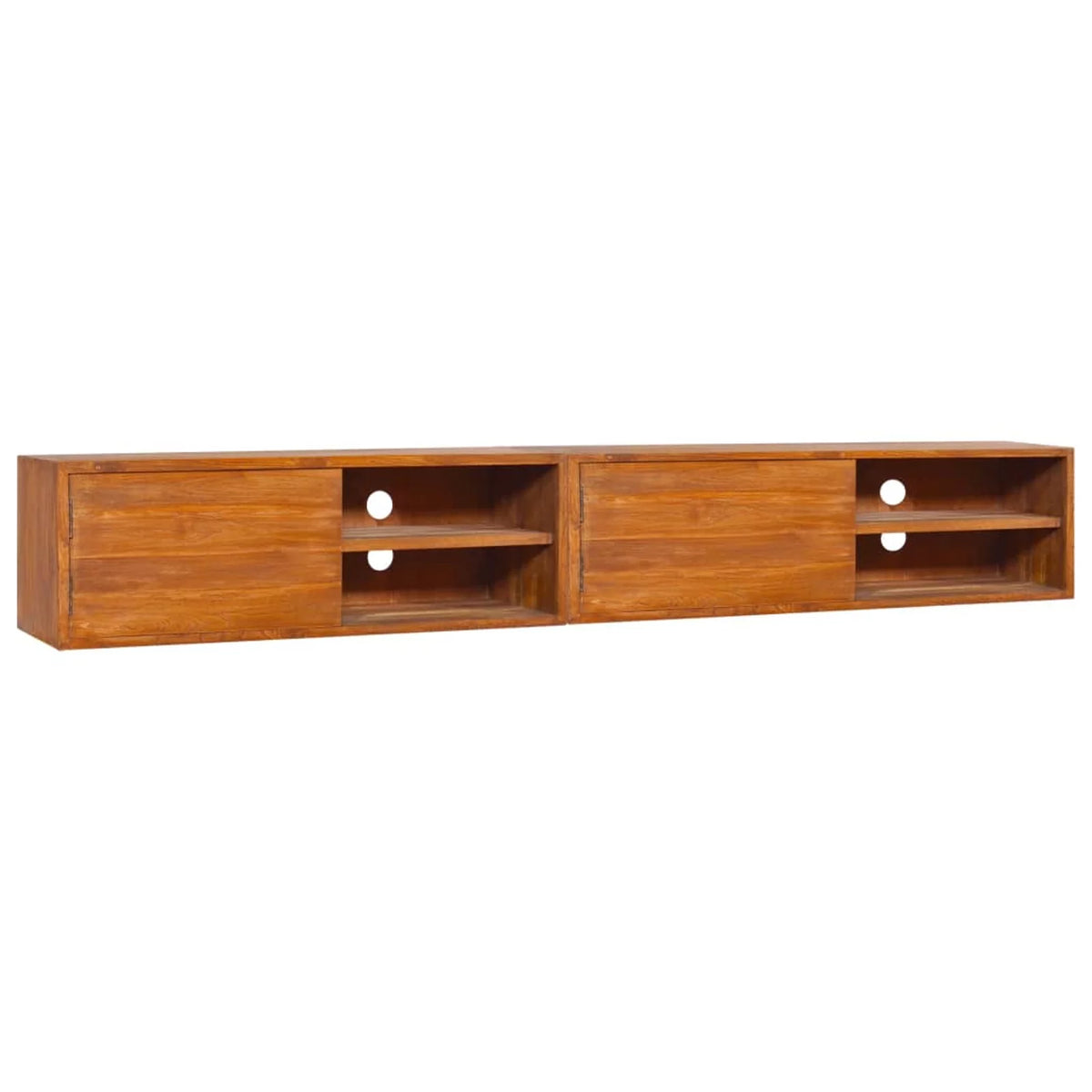 Wall-mounted Solid Wood Teak TV Stand A427