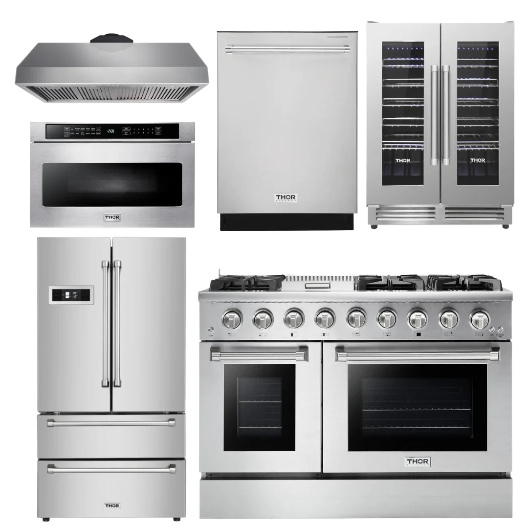 48 in. Propane Gas Range 6 Piece Kitchen Set G49165