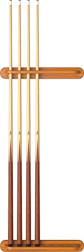 Solid Oak Wall Mounted Pool Cue Rack, Holds 8 Cues L966
