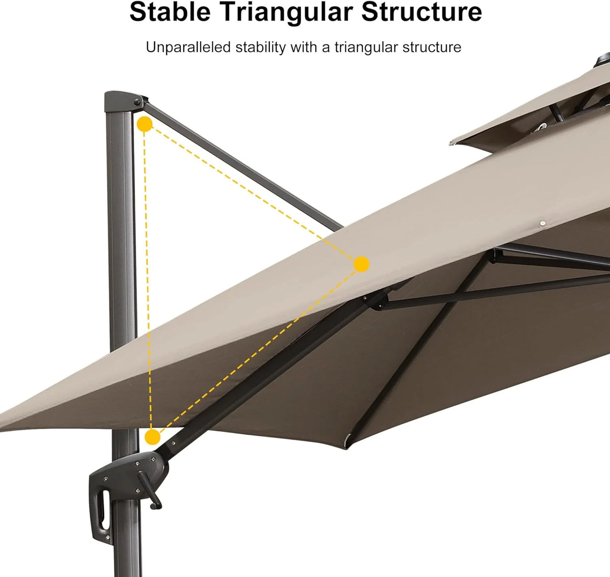 9' X 12' Olefin Cantilever Patio Umbrella Q337