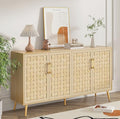 Natural Rattan Storage Cabinet with Metal Legs J512