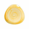 Round Platter 31x31cm Yellow P952