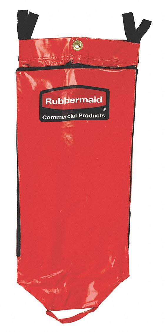 Red Vinyl 34 Gal Recycling Cart Bag C75443
