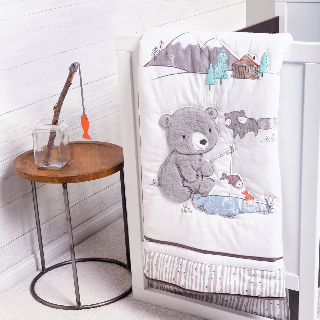 3 Piece Crib Bedding Set T154