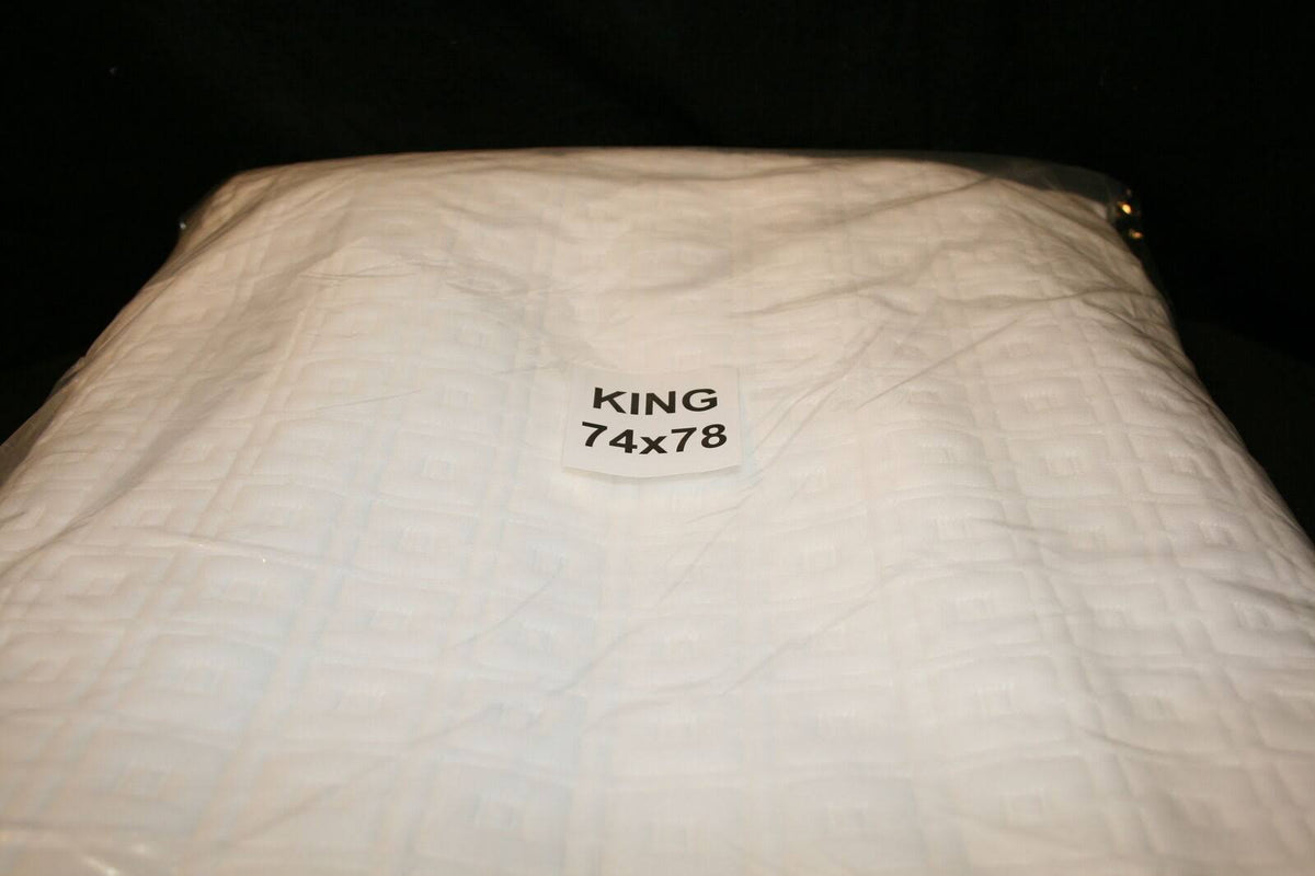 2.5-inch Serene Foam Mattress Topper, King, White D399288