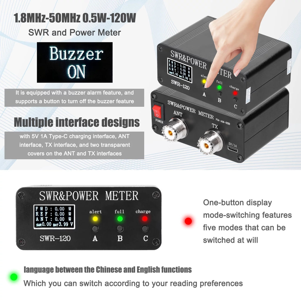 Short Waves Meter Power Watt Meter SWR Meter X840