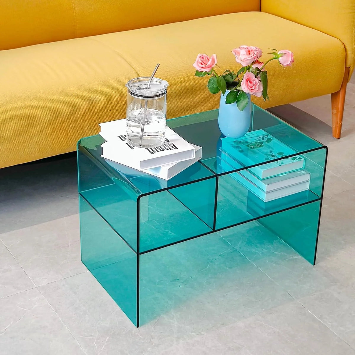 Clear Acrylic Coffee Table 2-Tier R7186