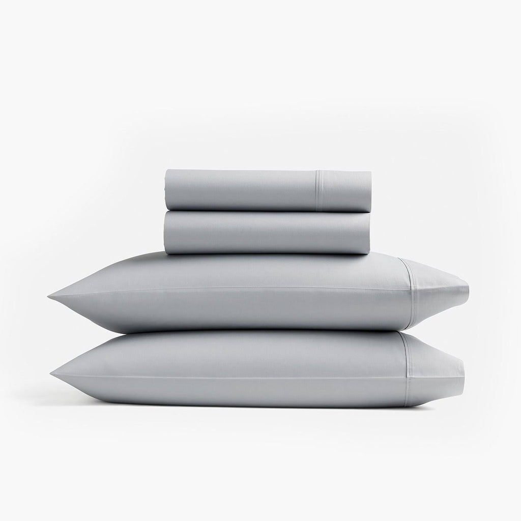 Queen Size Sateen Sheet Set in Slate Blue J330693