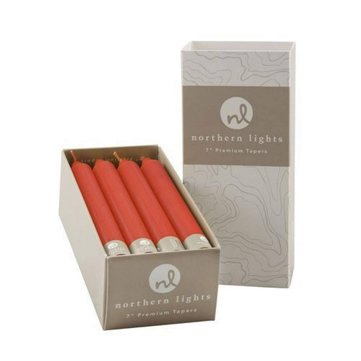 12pc Crimson 7 inch Taper Candles T118821