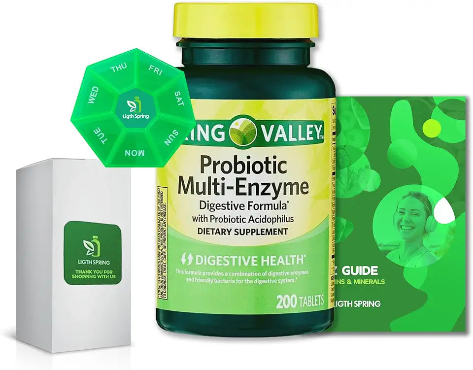 Probiotic Multi-Enzyme Digestive Formula Tablets, 200 Count S588
