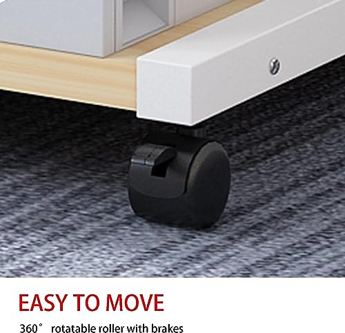 2 Tier Printer Stand with Wheels E846