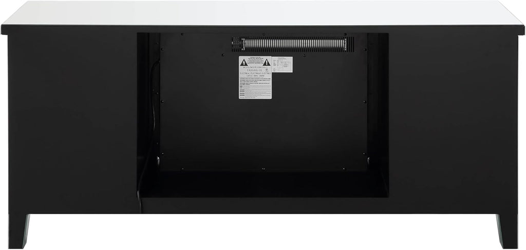 Mirrored TV Stand with Fireplace J158506