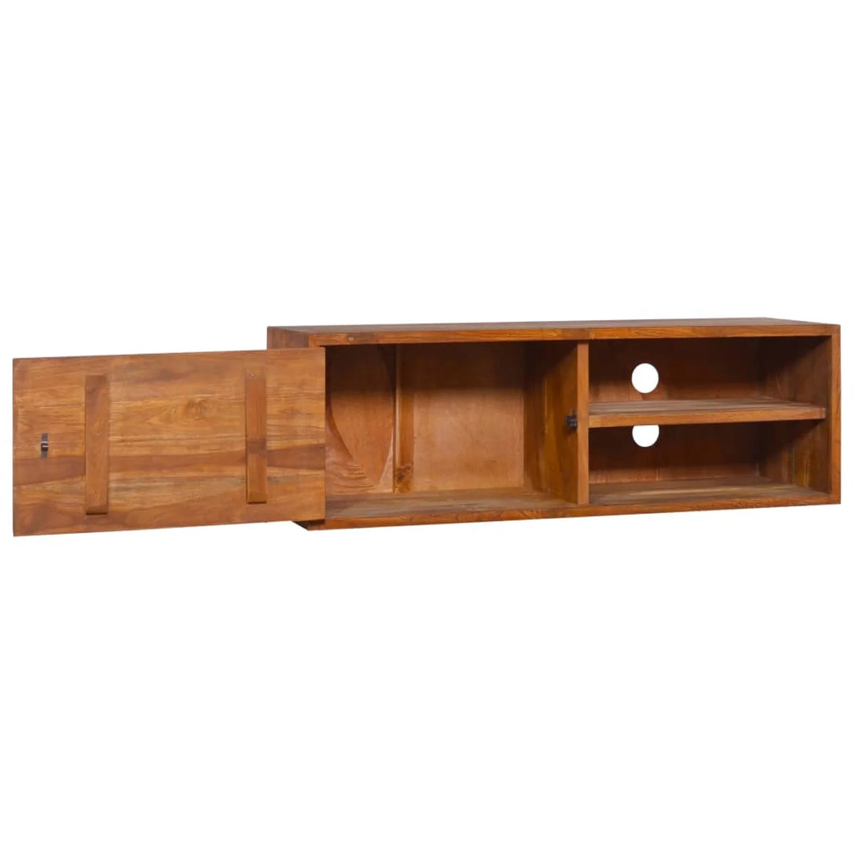Wall-mounted Solid Wood Teak TV Stand A427