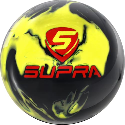 Solid Black with Yellow Pearl Hybrid Bowling Ball V1434