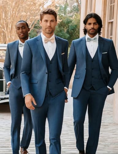 Mens 3 Piece Slim Fit Suit Y6648