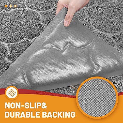 Grey 46x35 Waterproof Non Slip Door Mat C31773