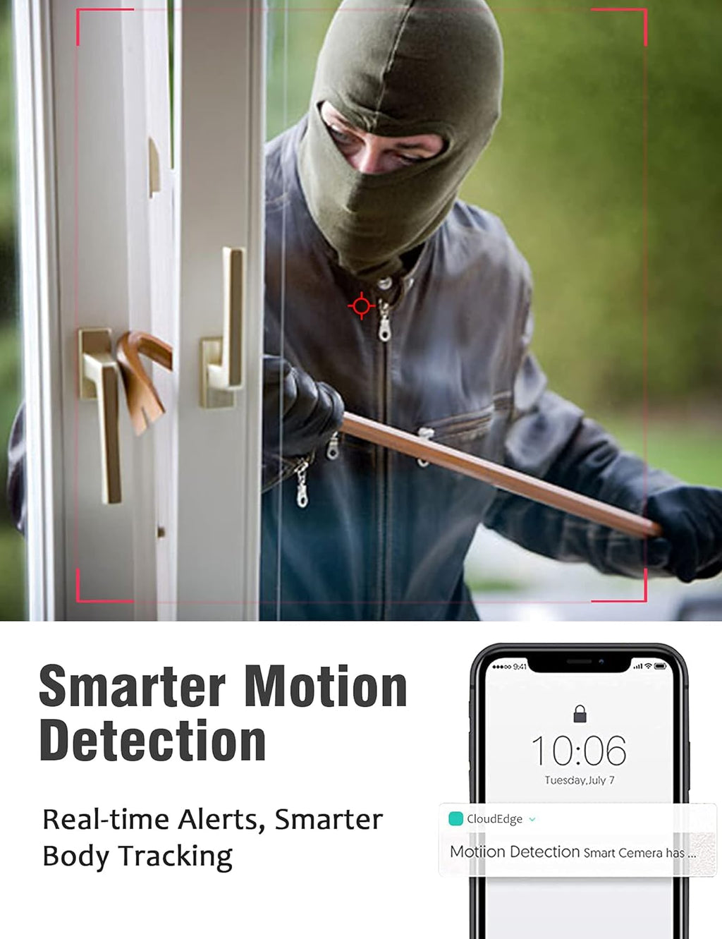 Wireless Rechargeable Battery Security Camera 1080P HD Waterproof Night Vision W21034