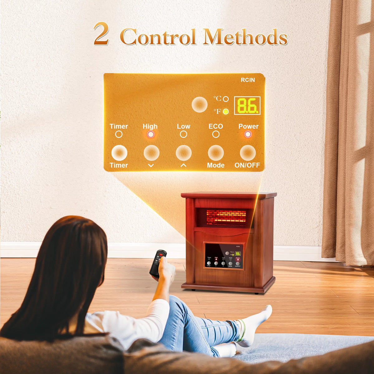 1500W Electric Infrared Quartz Space Heater Z495788