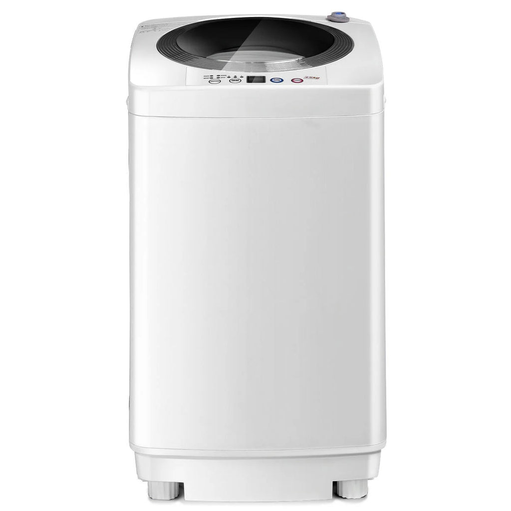 Portable 7.7 lbs Automatic Laundry Washing Machine with Drain Pump H59445