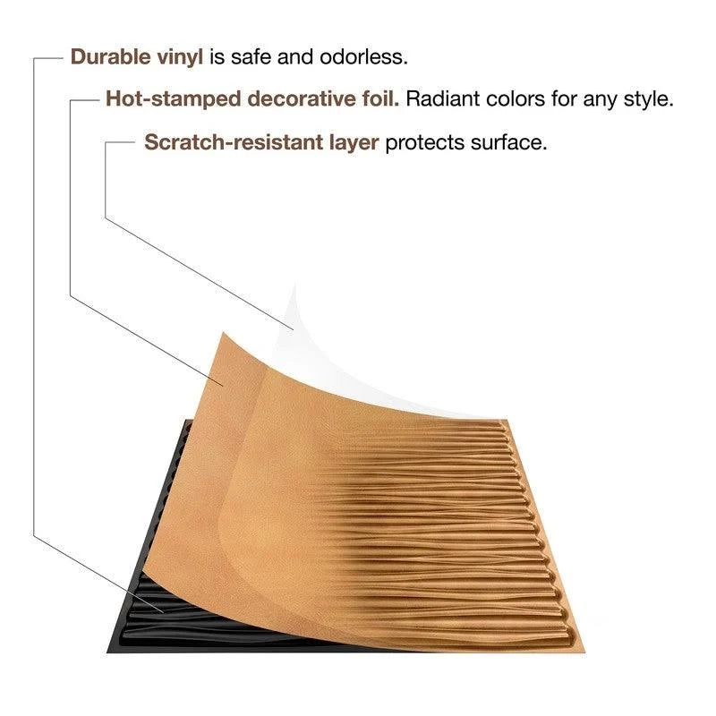 2ft x 2ft Brushed Nickel Vinyl Ceiling Tile (5 Pack) A4045