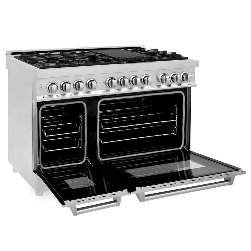 7 Burner Double Oven Dual Fuel Range in Stainless Steel N9729