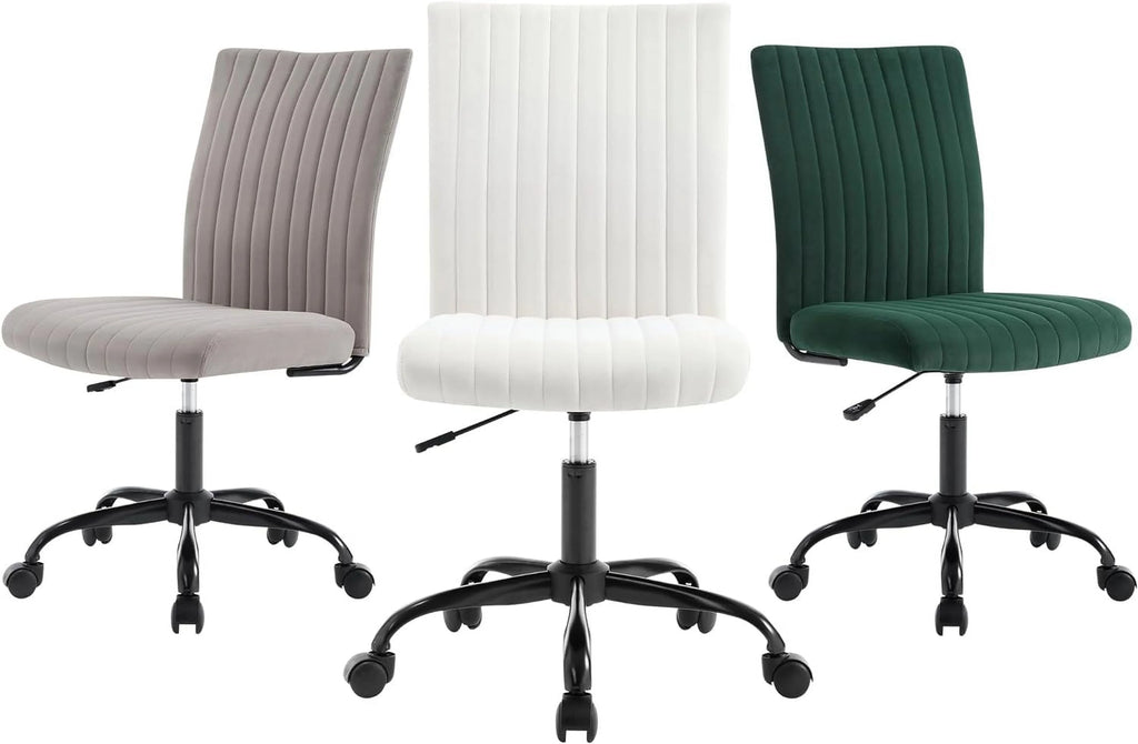Velvet Swivel Desk Chair with Wheels N219123