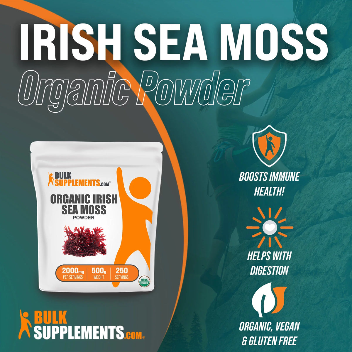 Irish Sea Moss Powder 2000mg 500g Q766