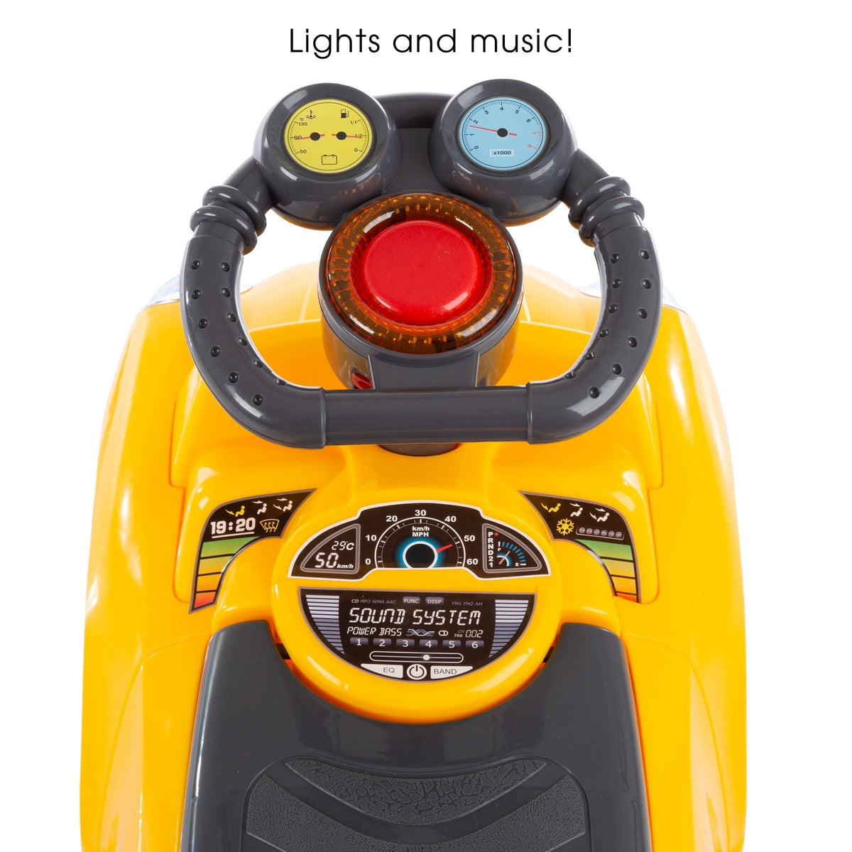 Yellow Ride-On Walking Car Toy M3008