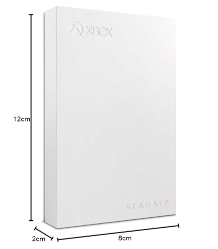 5TB External Hard Drive USB 3.2 Gen 1 RGB LED Lighting White W6954
