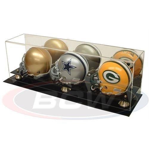 Acrylic Triple Mini Football Helmet Display Case W884635