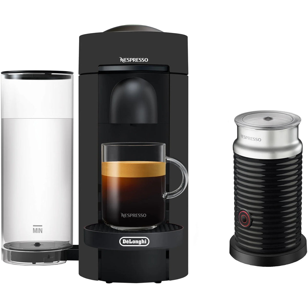 Black Coffee and Espresso Machine with Aeroccino E231562