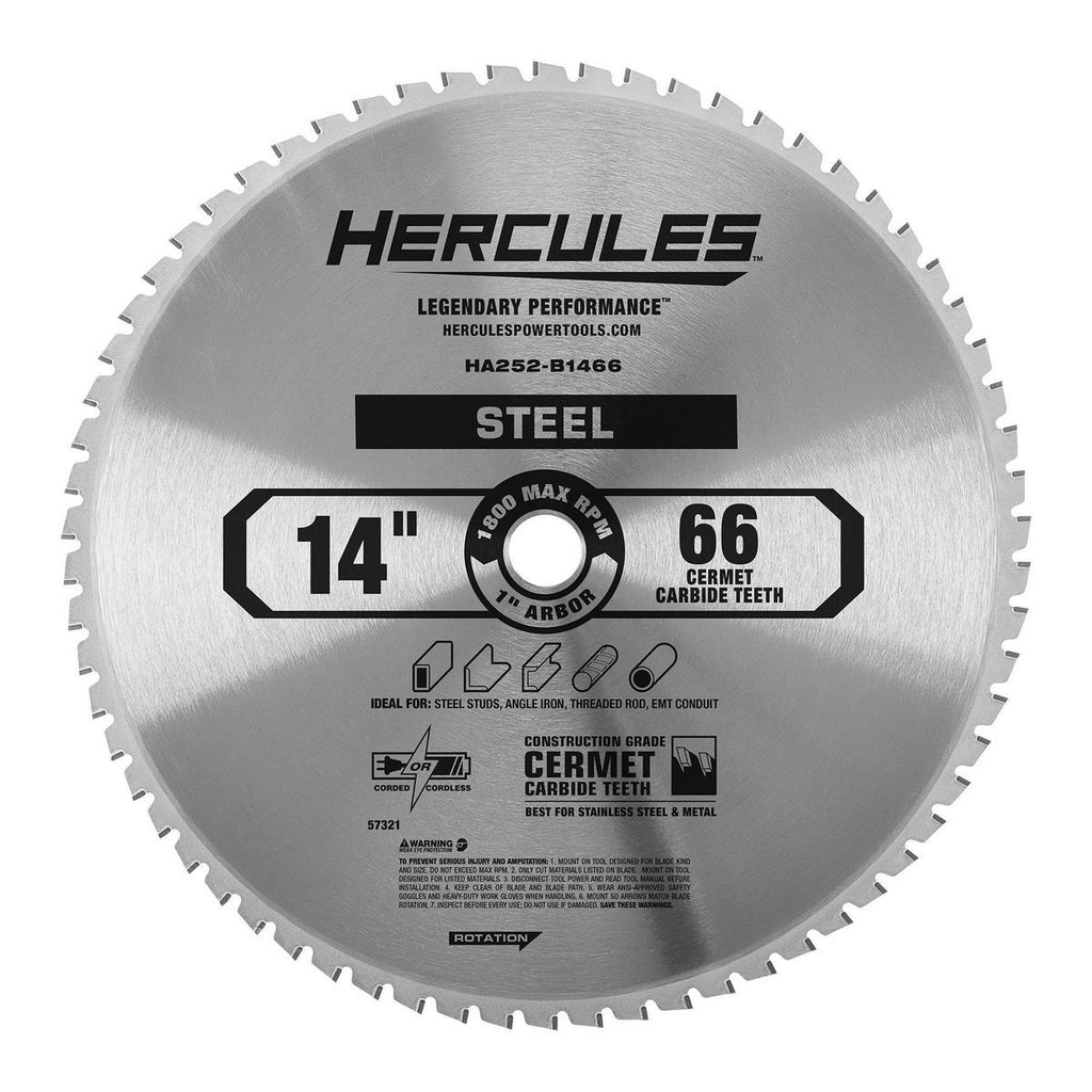 14 in. 66T Cermet Carbide Circular Saw Blade Y892808