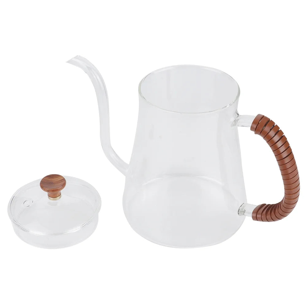 Thickened Glass Gooseneck Coffee Kettle 600ML E615802