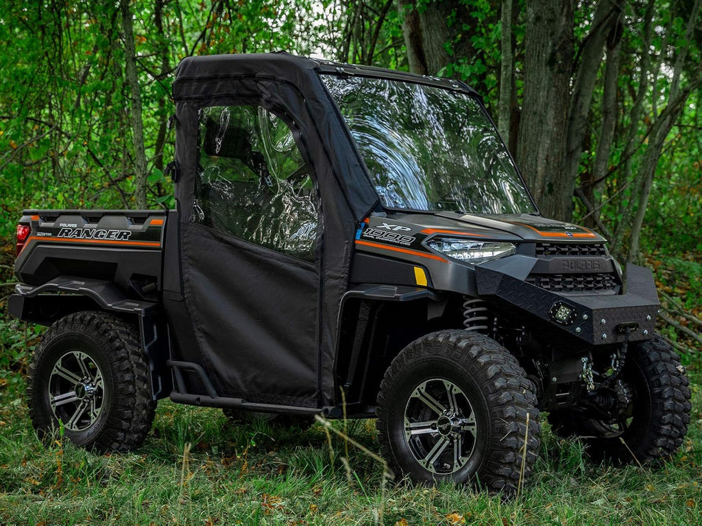 Soft Cab Enclosure Doors - 1 Pair of Front Doors - Resistant to Water, Punctures, and Tears I250692